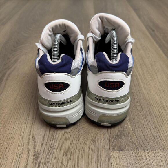 New Balance 992 Shoes Mens Size 7.5 White Navy Made In USA Sneakers M992EC main image 9